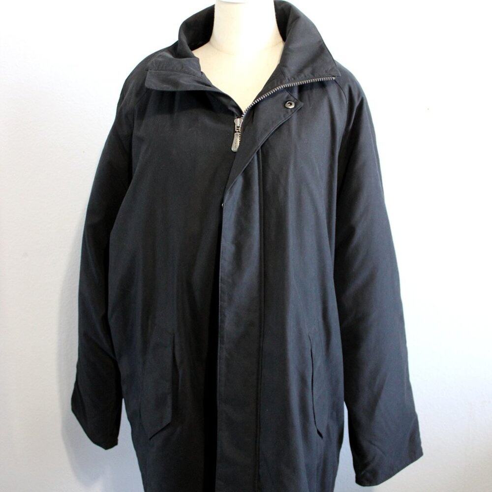 London Fog Black Full Zip Jacket Size Large